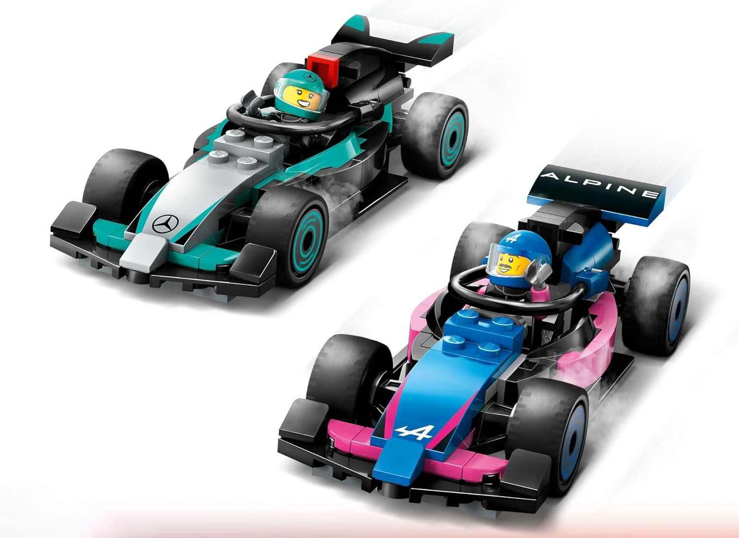 Конструктор LEGO Гараж F1 для Mercedes-AMG и Alpine 60444 - фото 4