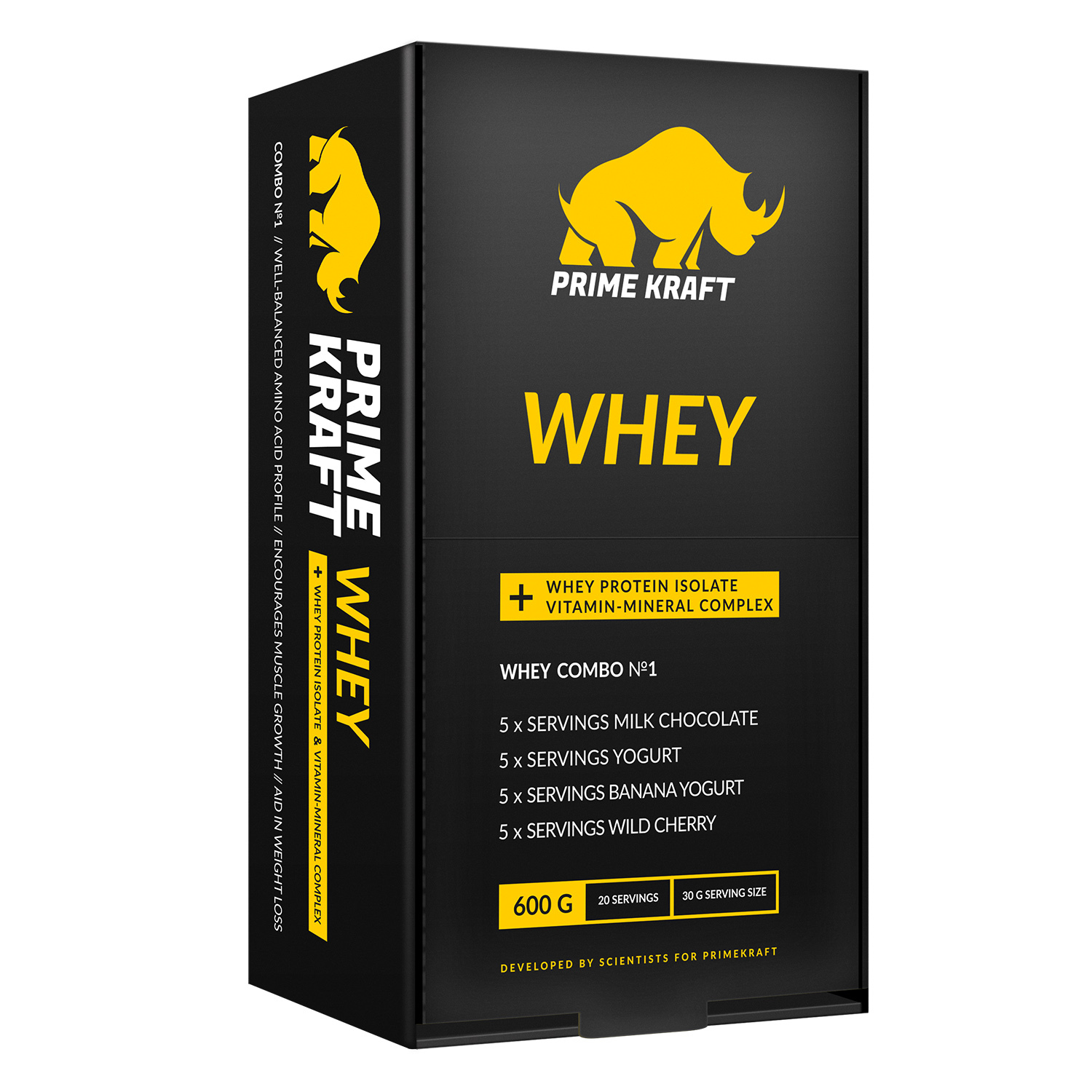 Коктейль Whey Протеин Prime Kraft Белково-витаминный combo №1 30гр*20шт - фото 1