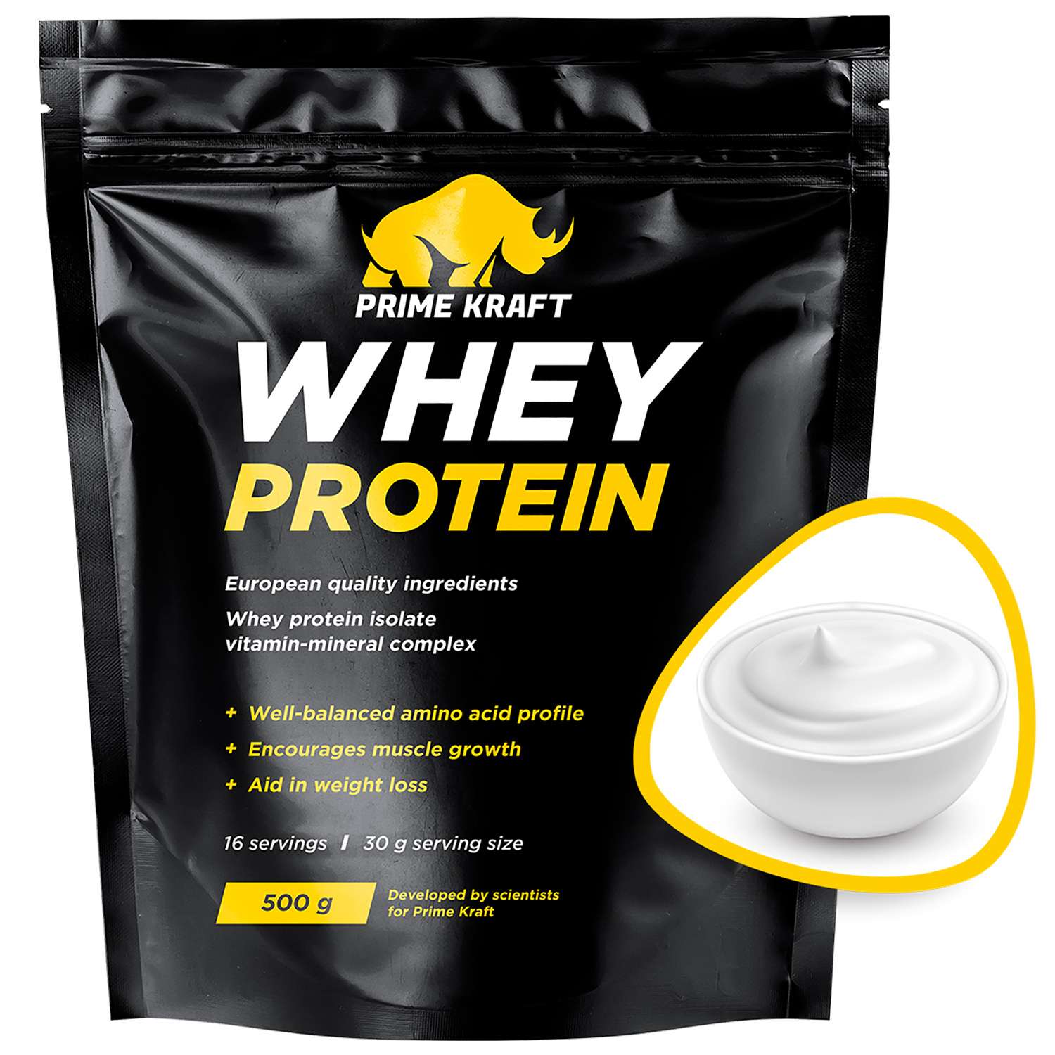 Протеин сывороточный Prime Kraft Whey йогурт 500г - фото 2