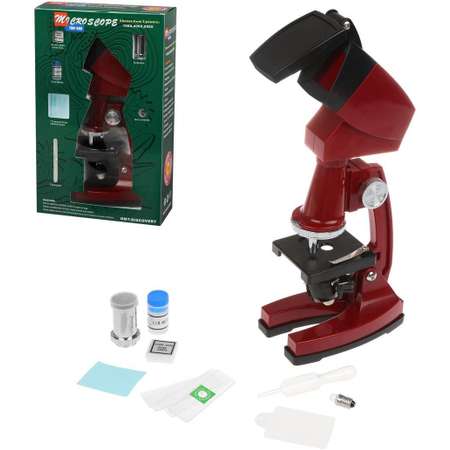 Микроскоп Наша Игрушка 90х увеличение 3 объектива