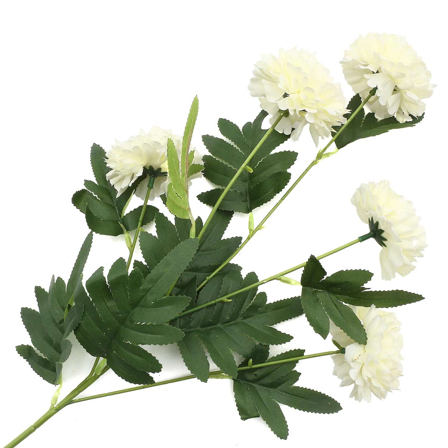 Цветок искусственный Astra Craft Хризантемы 59 см цвет белый - фото 2