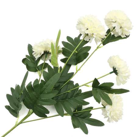 Цветок искусственный Astra Craft Хризантемы 59 см цвет белый