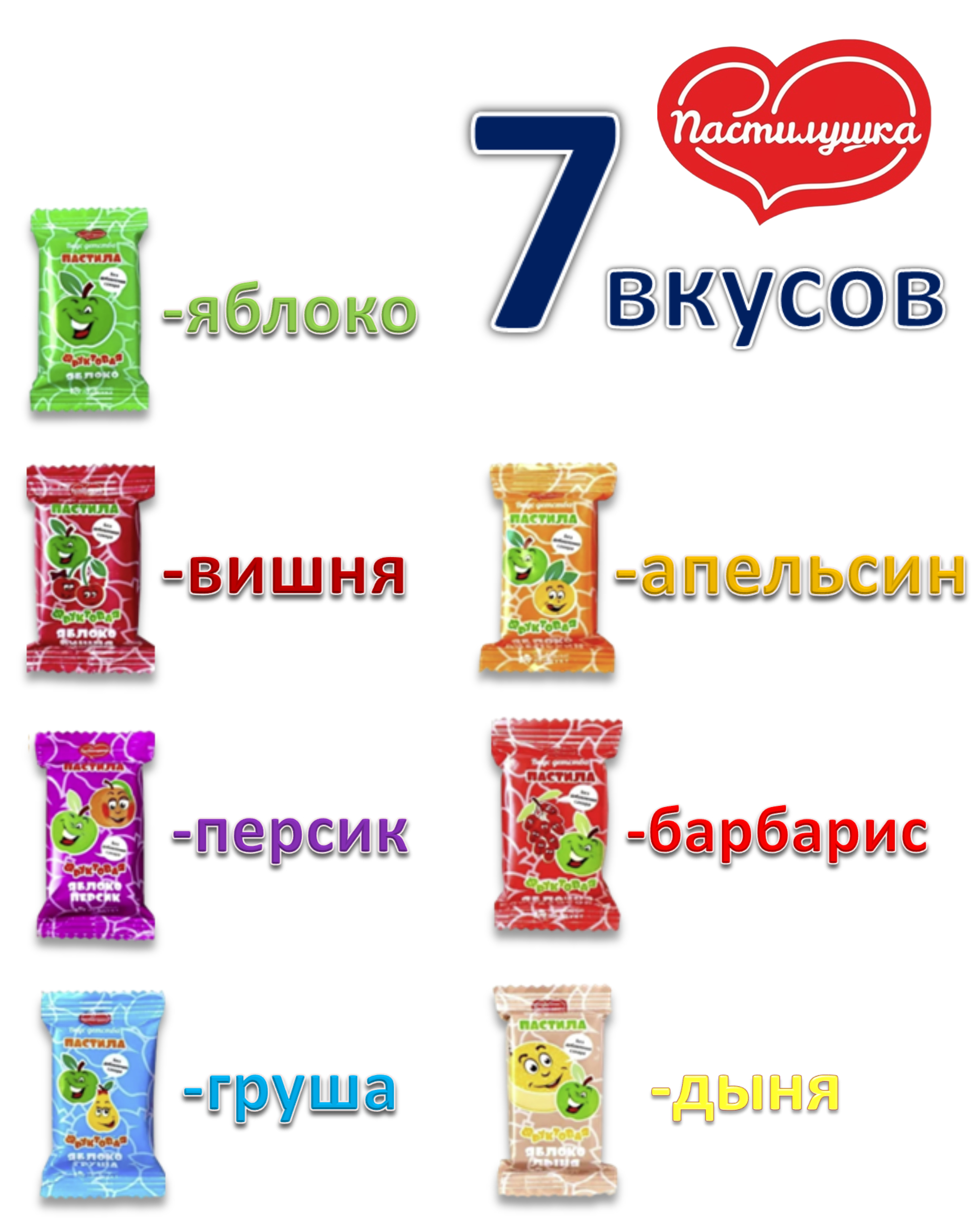 Пастила натуральная Пастилушка Ассорти 2кг купить по цене 1039 ₽ в  интернет-магазине Детский мир