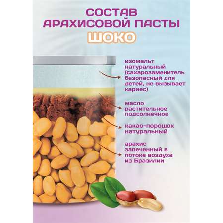 Арахисовая паста Намажь орех Шоко без сахара 1000 гр