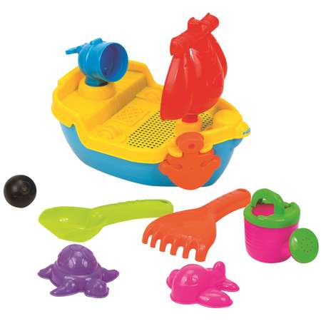 Набор для игр с песком Hualian Toys морские приключения 10 предметов