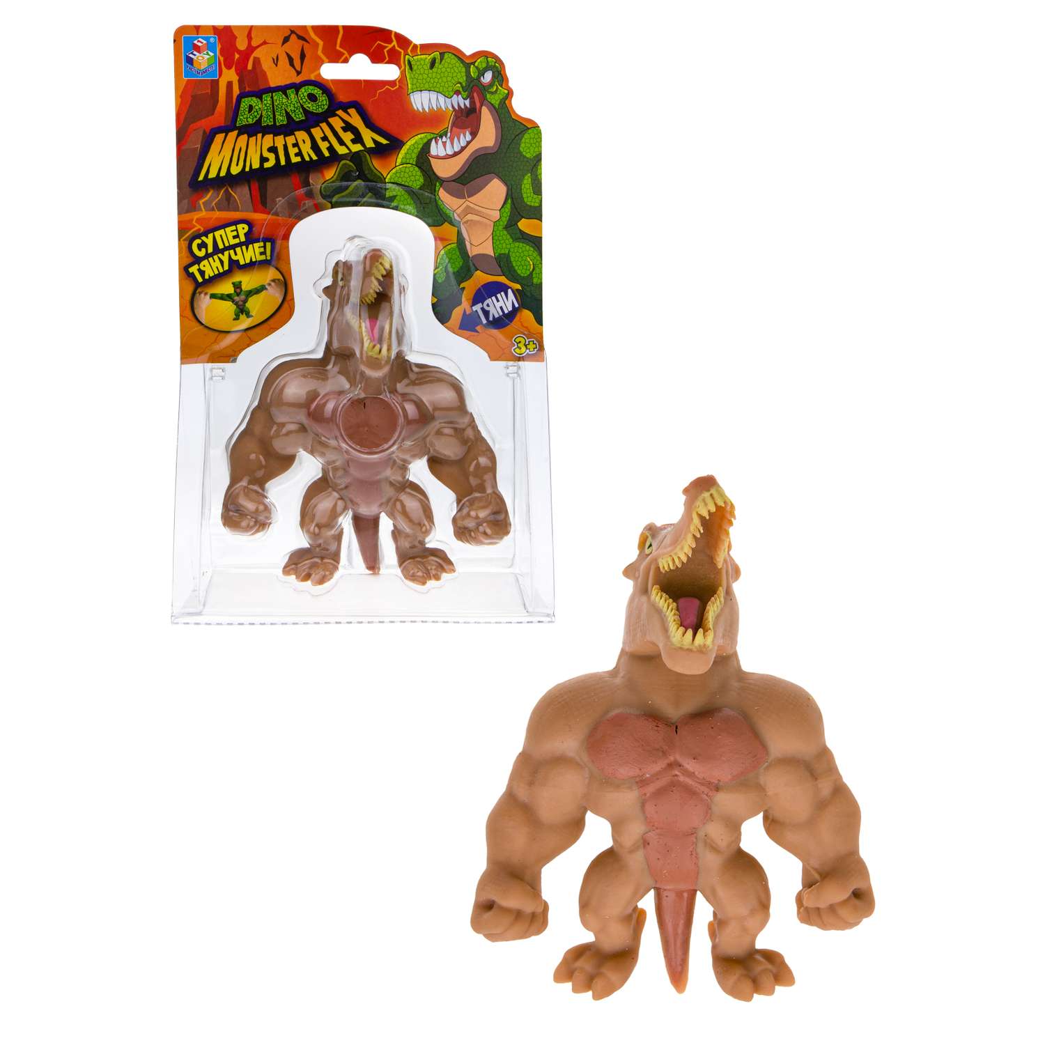 Игрушка-тягун 1Toy Monster Flex Dino Спино Т22691-5 - фото 2