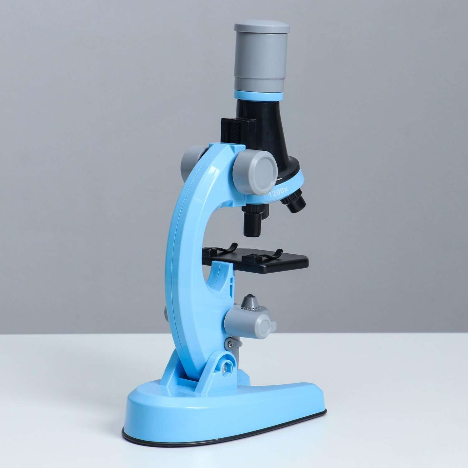 Микроскоп Sima-Land «Юный ботаник» кратность до х1200 синий подсветка - фото 5