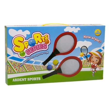 Ракетки для тенниса S+S с мячом и сеткой
