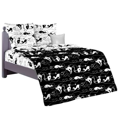 Комплект постельного белья ГК Лидертекс Черный кот