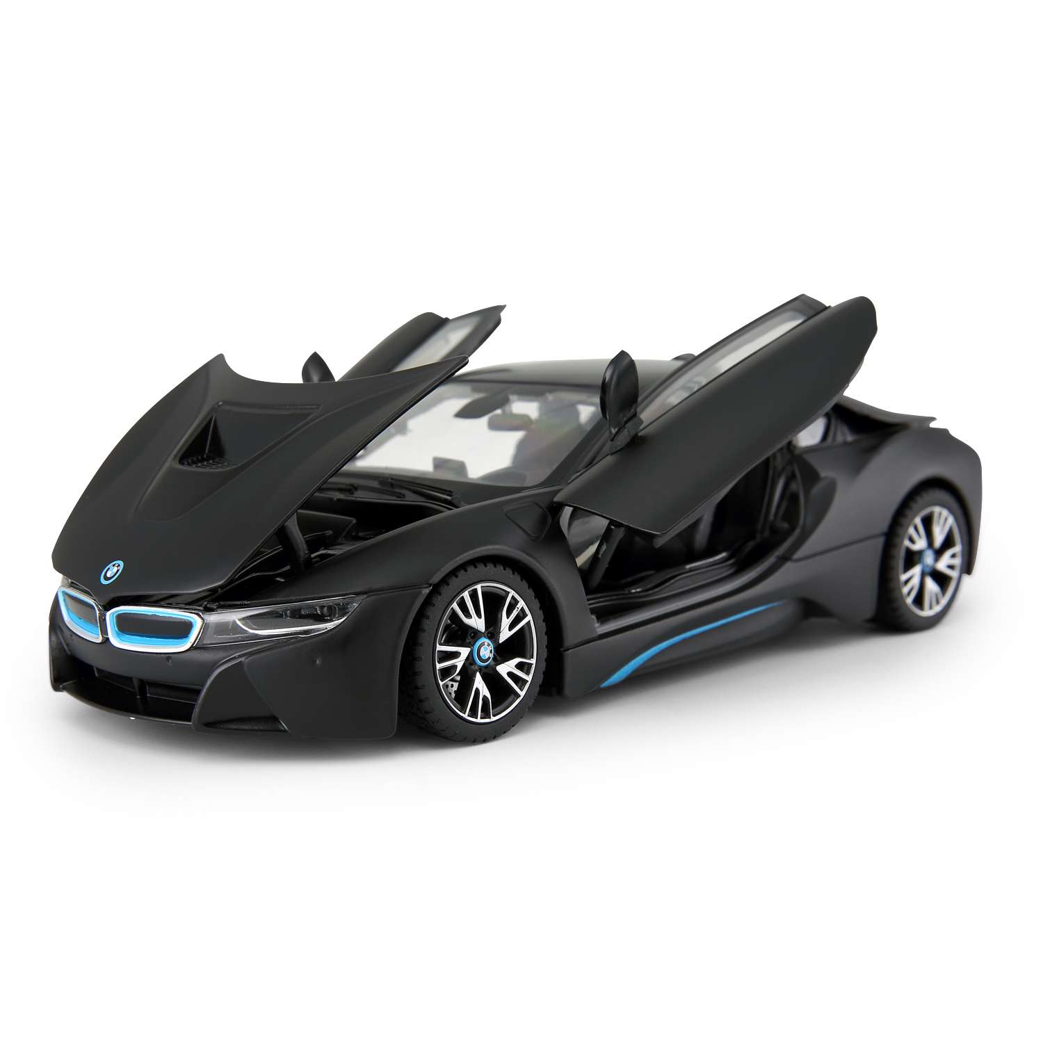 Машина Rastar BMW i8 1:24 Черная 56500 - фото 1