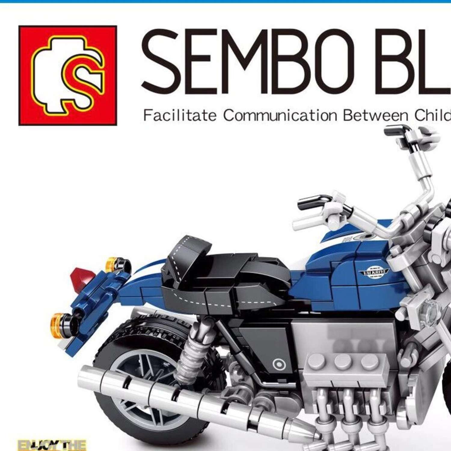Конструктор Sembo Block мотоцикл чоппер 701206 - фото 3