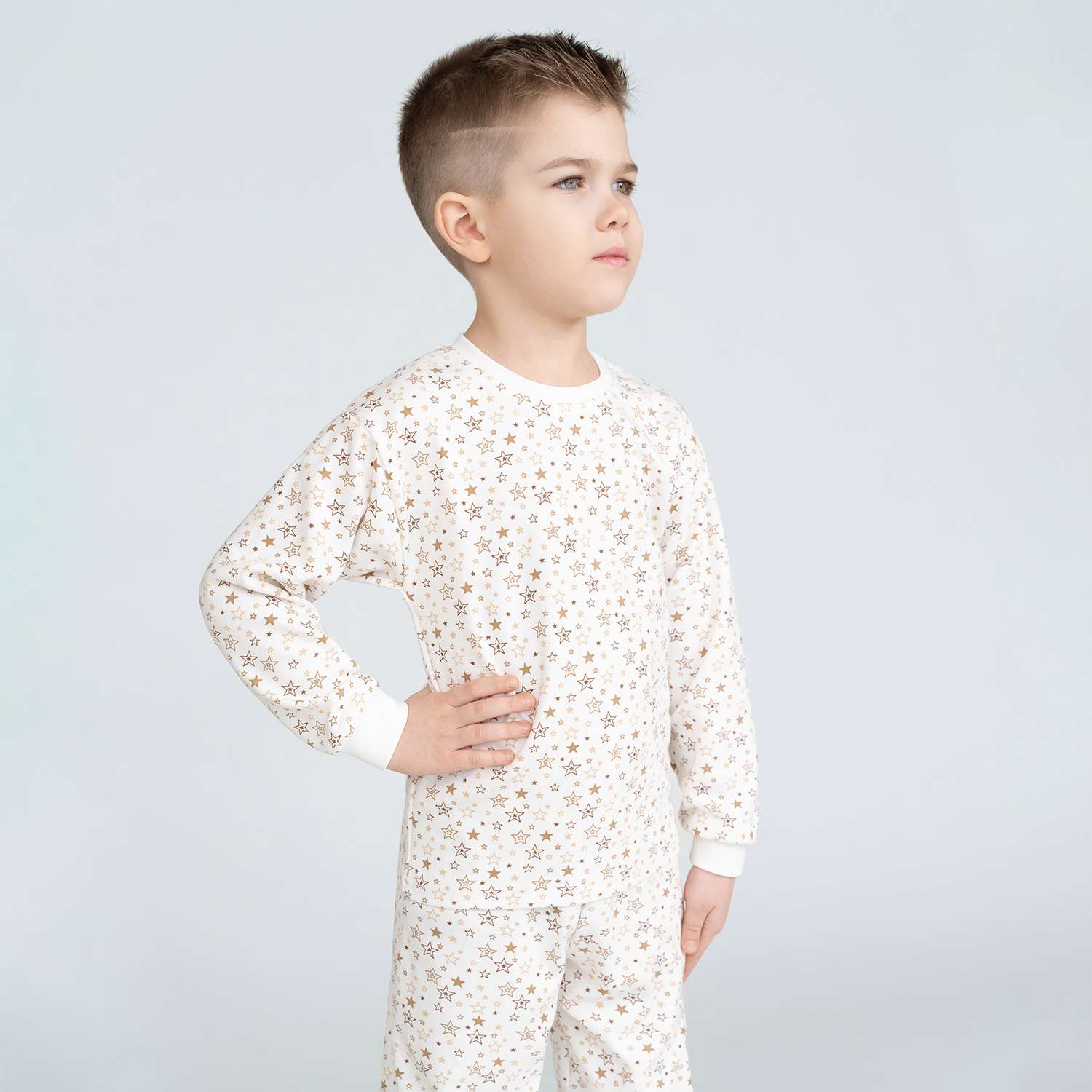 Пижама Утенок 800/1 молочный звезды - фото 15