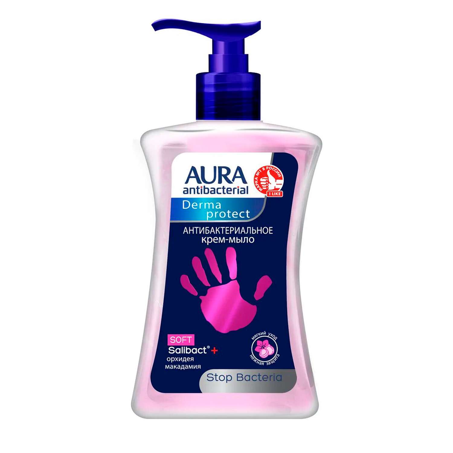 Крем-мыло AURA антибактериальное Derma Protect Soft 250 мл - фото 1