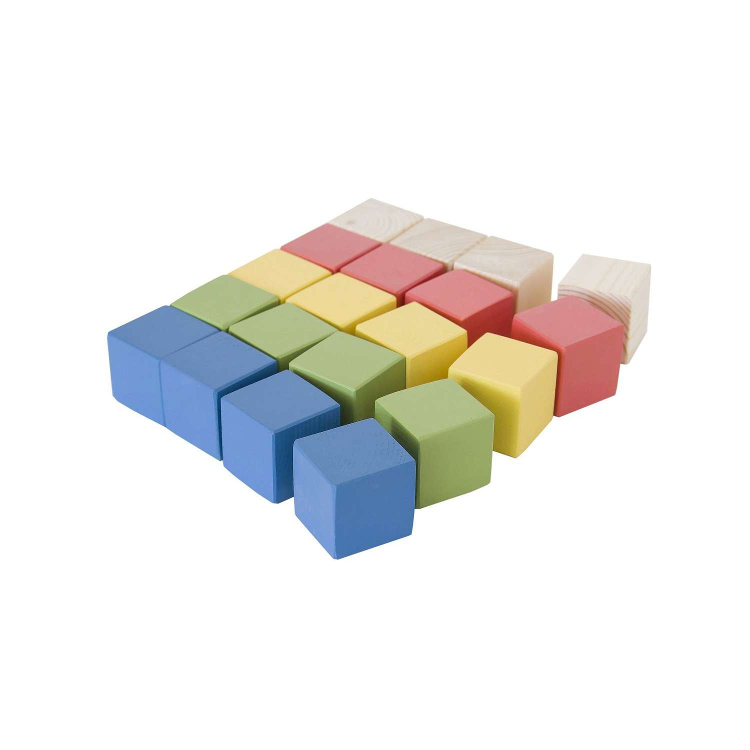 Набор для конструирования Мишка Кострома Кубики 20 кубиков 5 цветов КУ-004 3737 - фото 1
