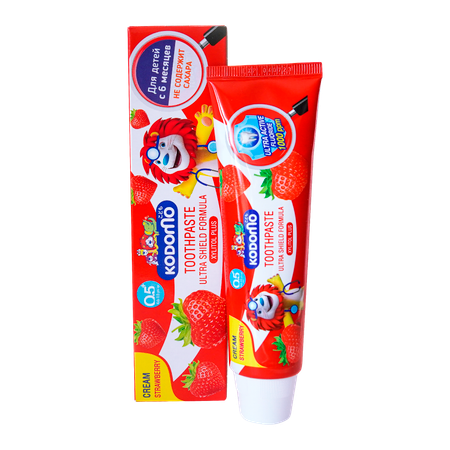 Зубная паста Lion Kodomo для детей с 6 месяцев с ароматом клубники 65 г