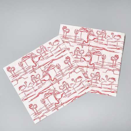 Салфетки Страна карнавалия бумажные «Фламинго» в наборе 20 шт.