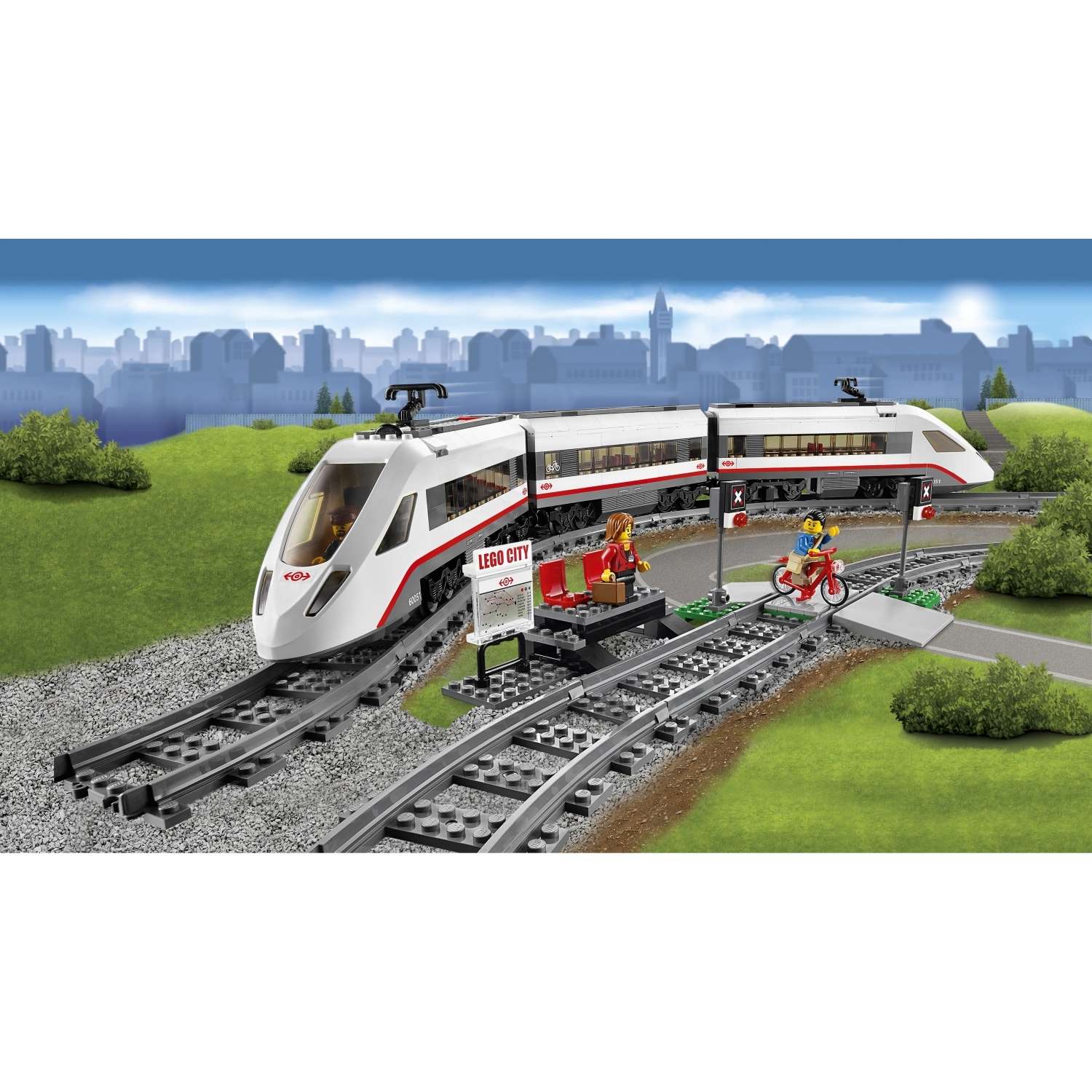Конструктор LEGO City Trains Скоростной пассажирский поезд (60051) - фото 4