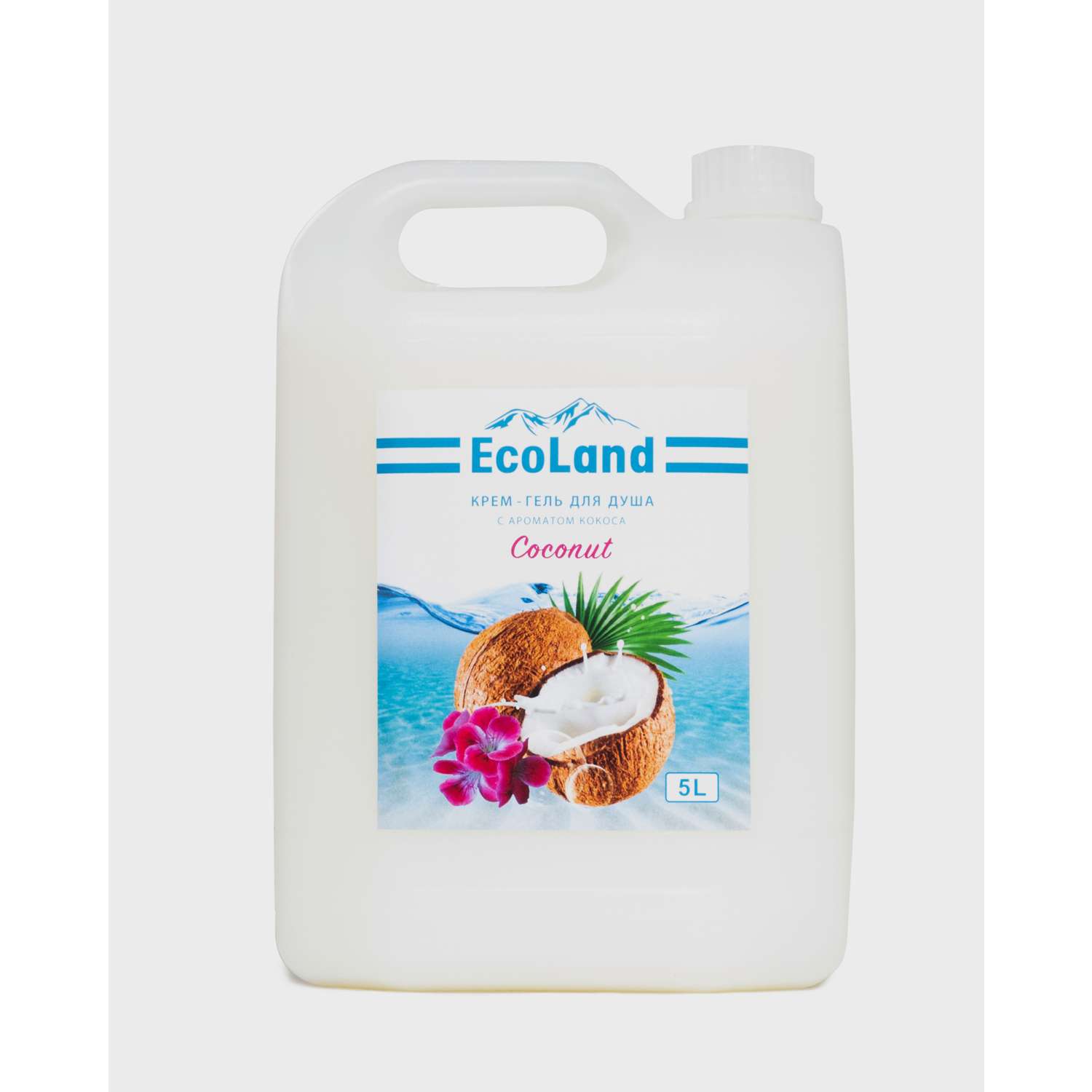 Крем-гель для душа ECOLAND Coconut с ароматом кокоса 5л - фото 1