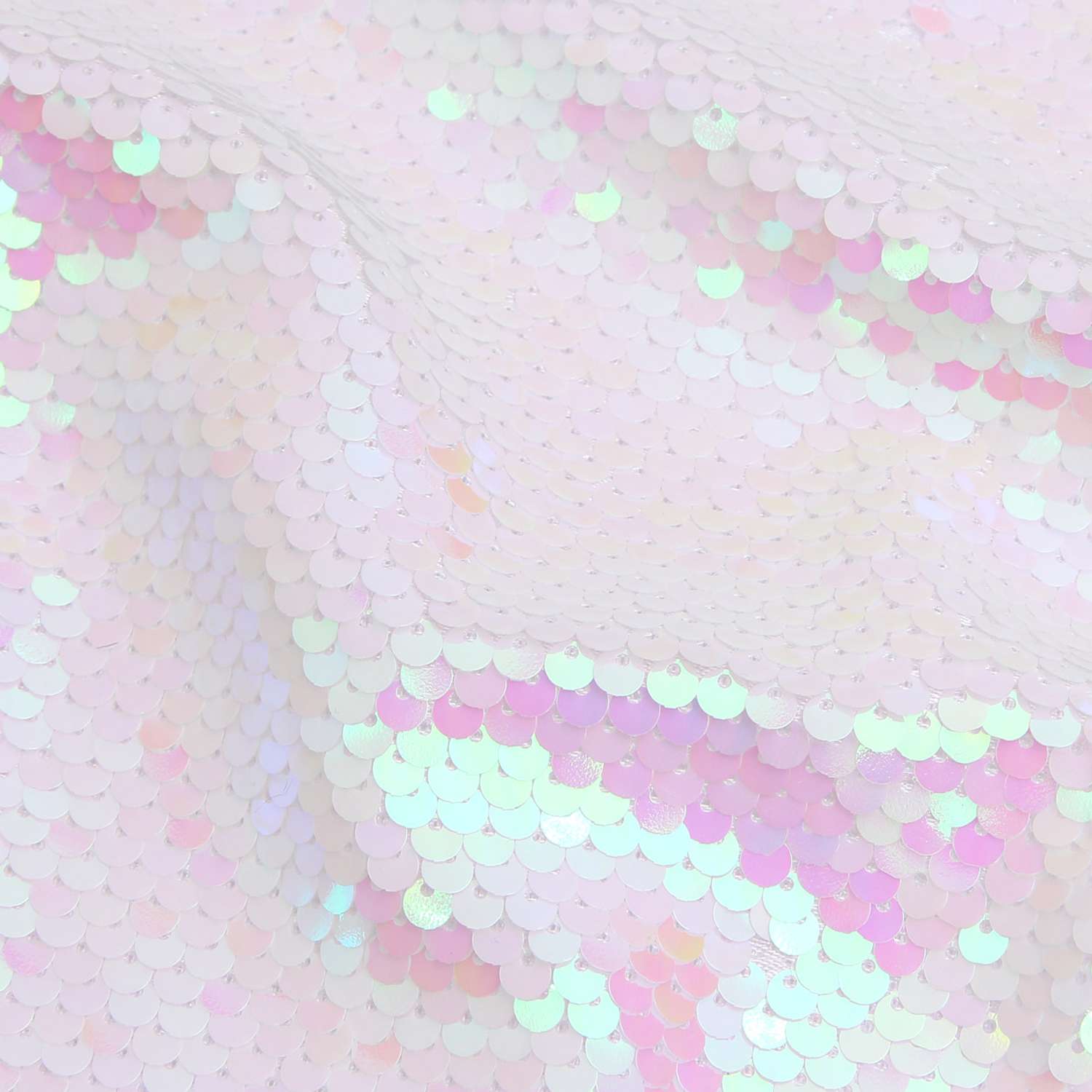 Ткань Astra Craft с двухсторонними пайетками нежно-розовый белый 65х50 см - фото 2