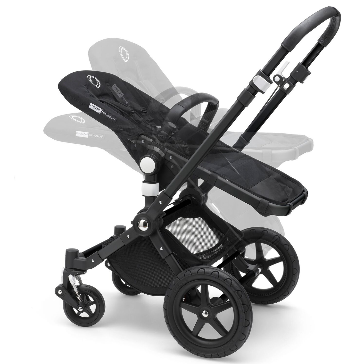 Коляска 2в1 Bugaboo Cameleon3 Plus Complete Black-Grey Melange 239165GM01 - фото 13