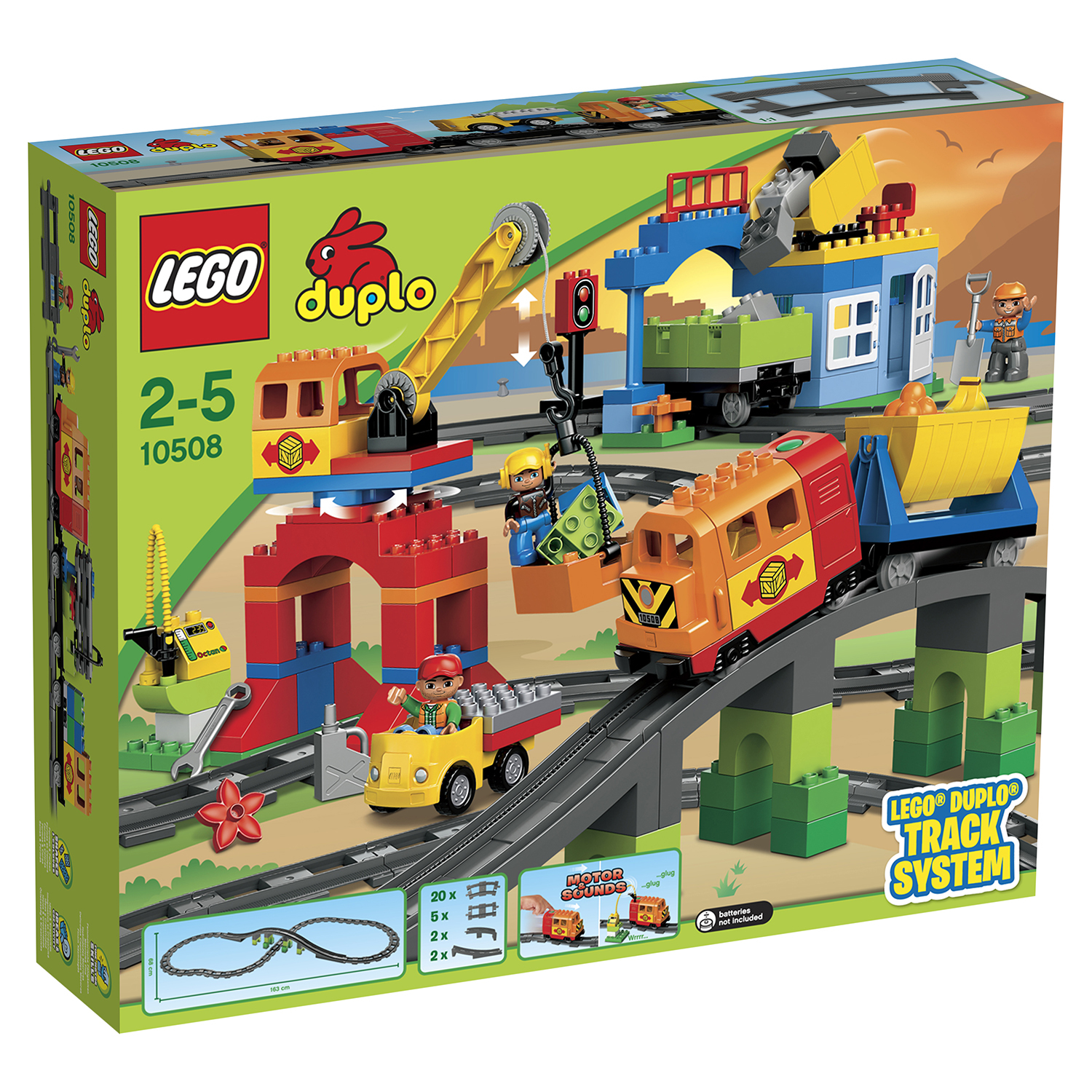 Конструктор LEGO DUPLO Town Большой поезд (10508) купить по цене 9499 ₽ в  интернет-магазине Детский мир