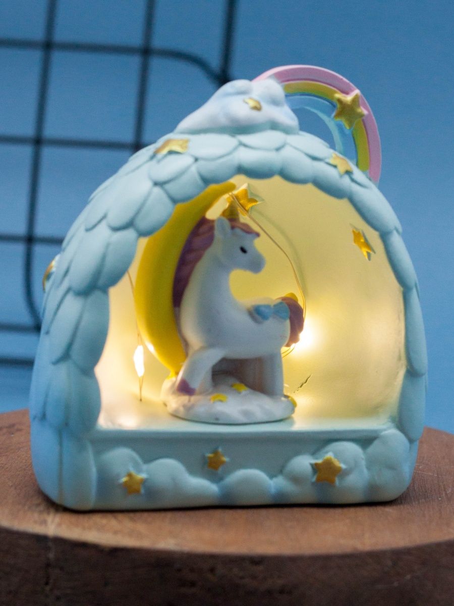 Ночник iLikeGift Unicorn ball blue - фото 2