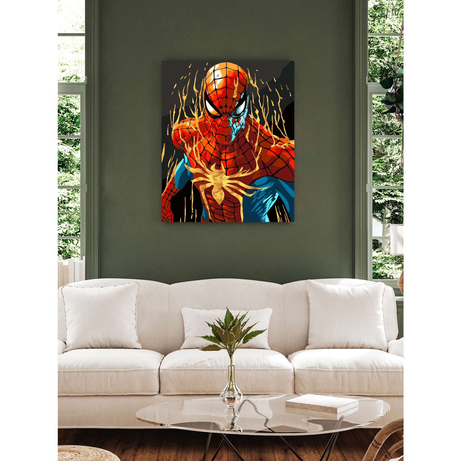 Картина по номерам Art sensation холст на подрамнике 40х50 см Спайдермен - фото 3