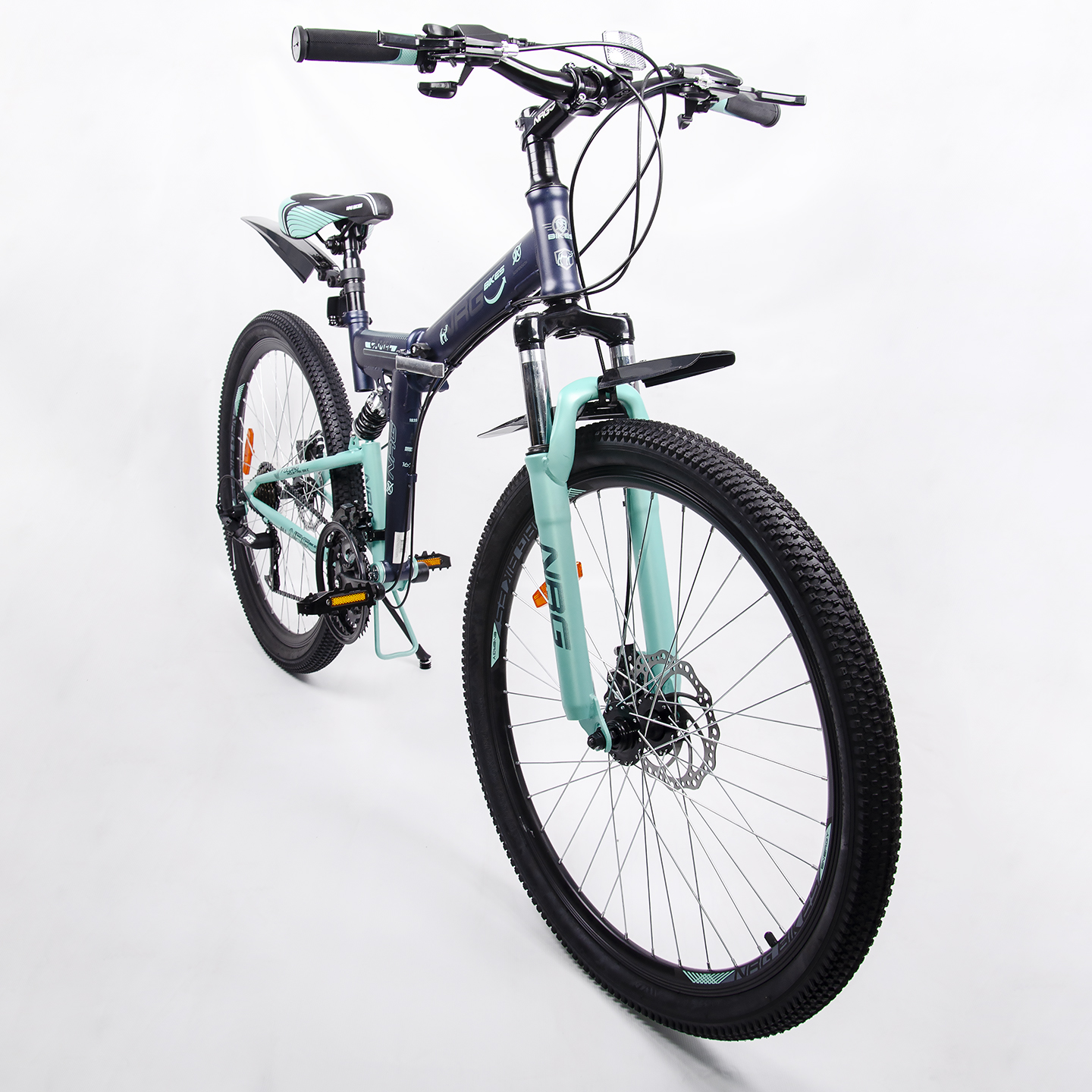 Велосипед NRG BIKES CAMEL 26 black-mint-gray - фото 11