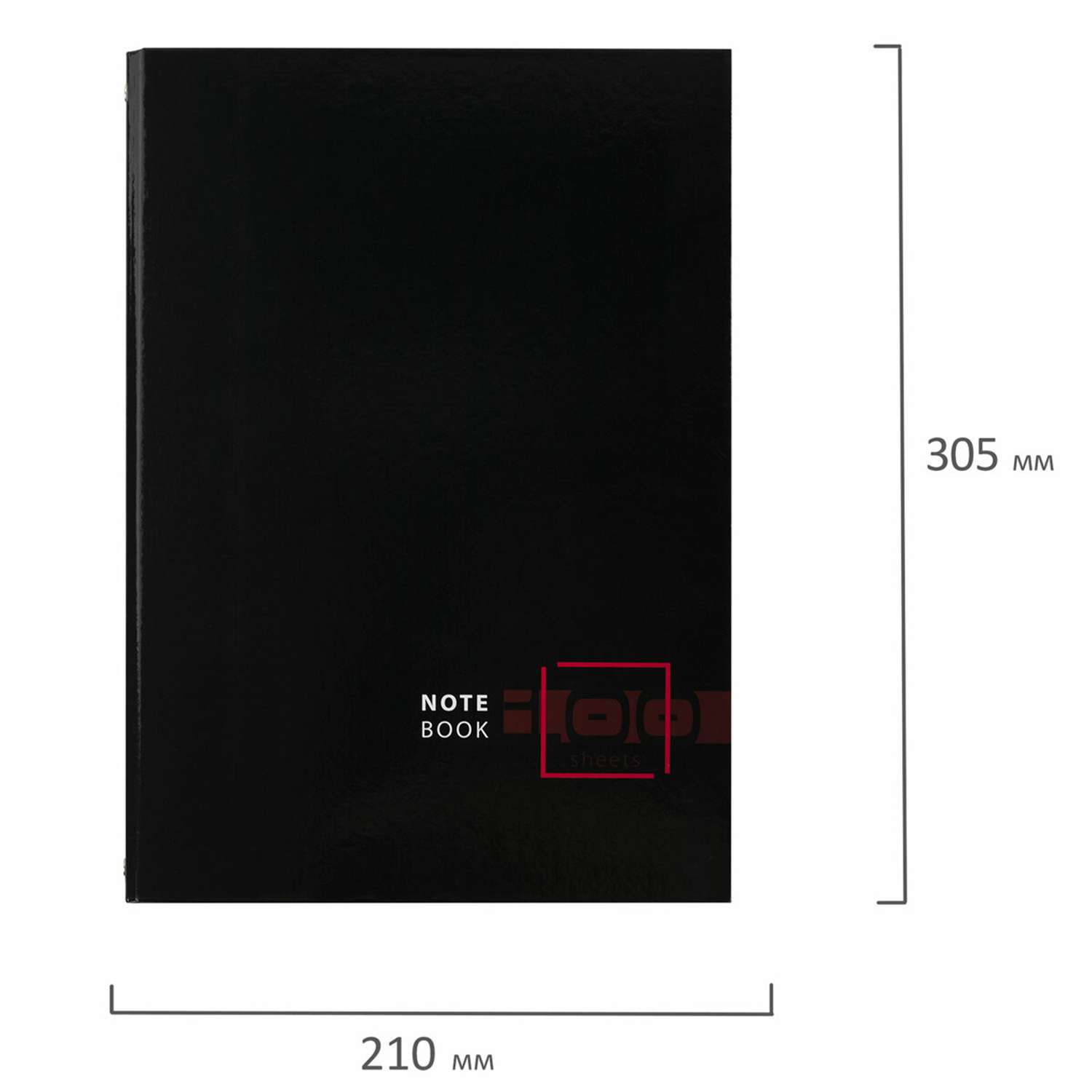 Тетрадь на кольцах Brauberg со сменным блоком А4 210х305 мм 100 листов твердый картон клетка Dark - фото 2