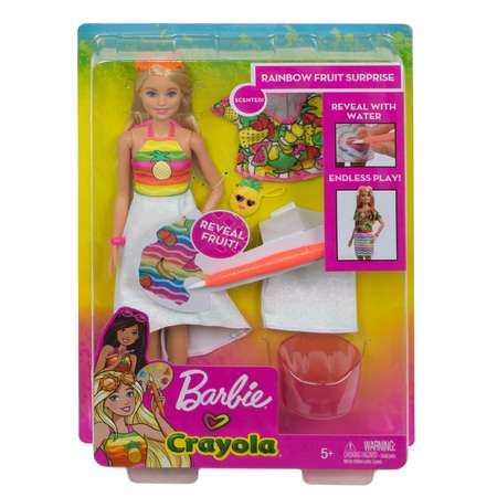 Кукла Barbie Крайола Радужный фруктовый сюрприз 1 GBK18