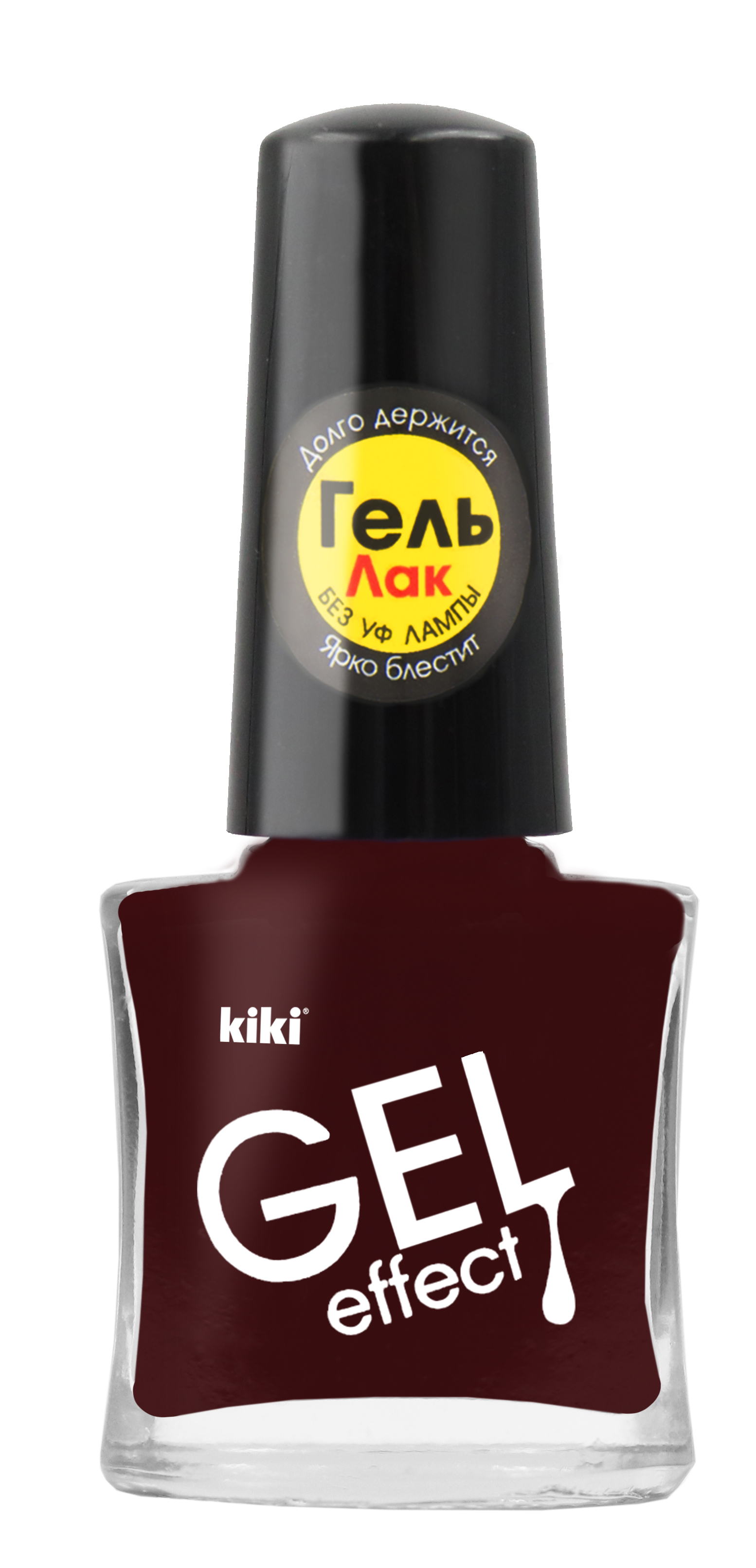 Лак для ногтей с эффектом геля Kiki Gel Effect 014 бордовый - фото 1