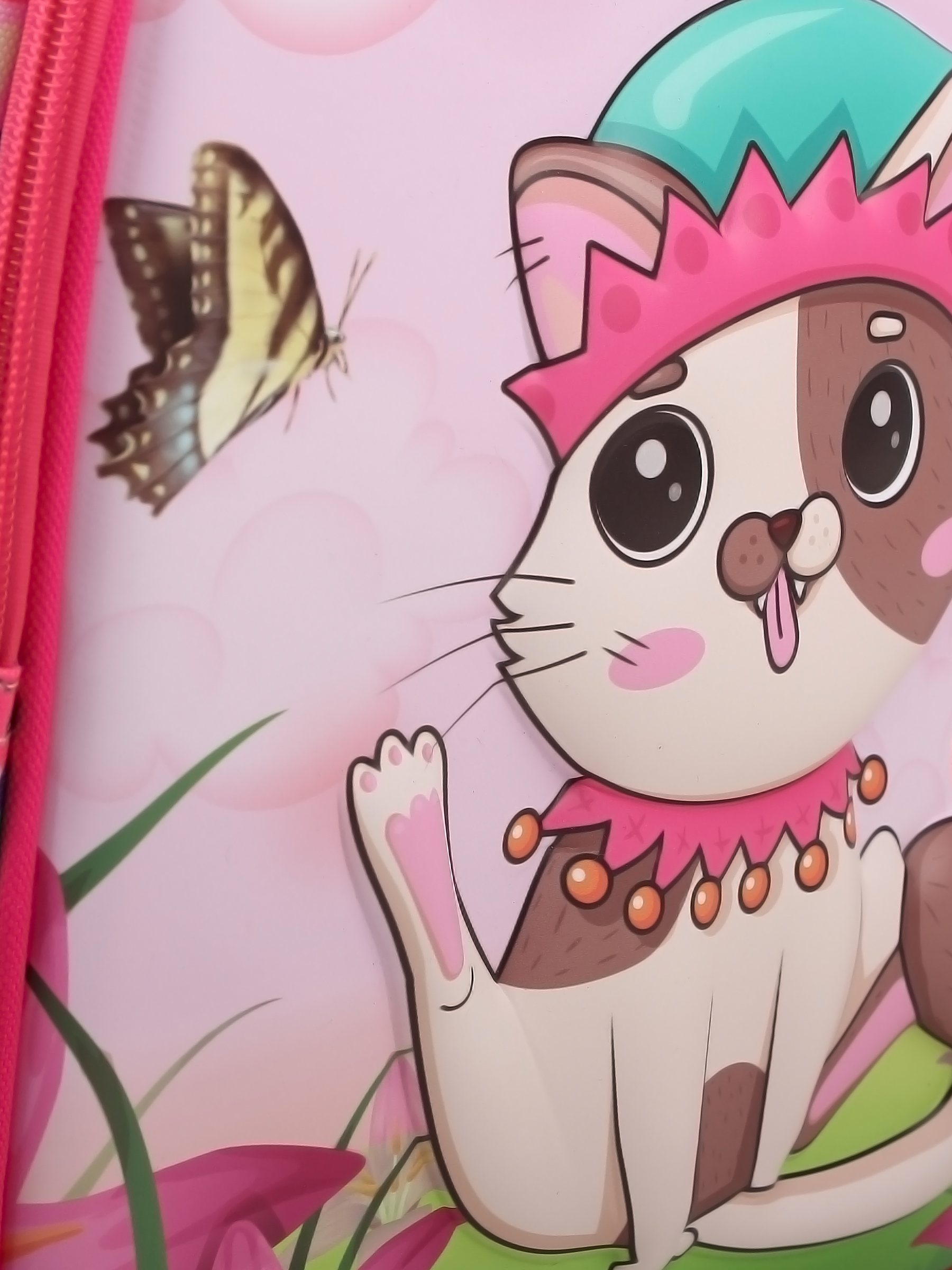 Рюкзак школьный Little Mania Кошка розовый - фото 4
