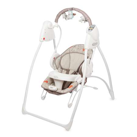 Качели электронные Graco Swing 'n' Bounce Woodland Walk