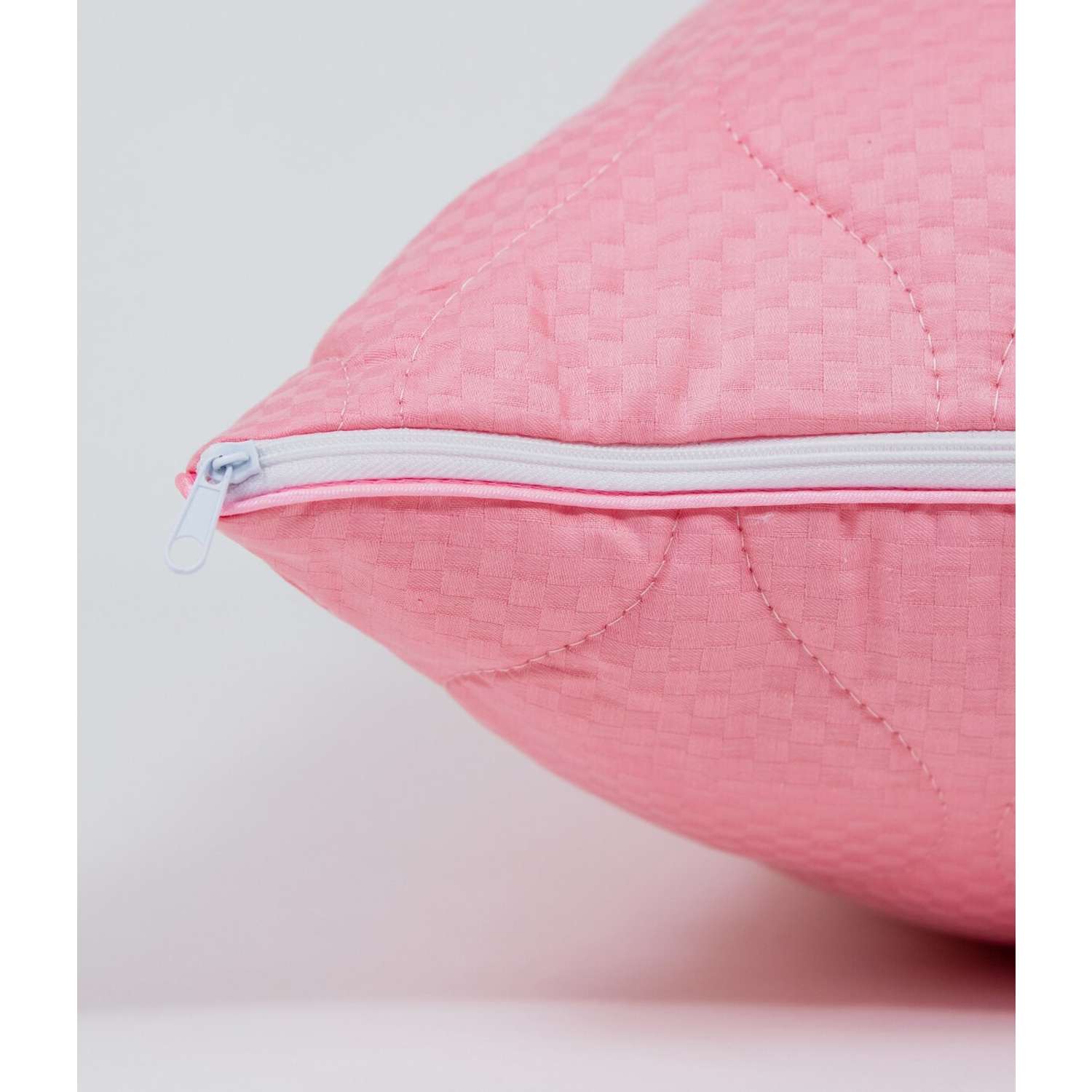 Подушка Selena стеганая 70х70 см EL AMOR розовый сатин лебяжий пух - фото 6