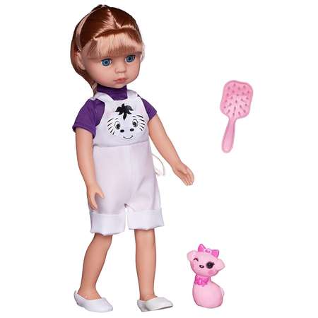 Кукла Ardana Baby Junfa Блондинка с розовой кошкой
