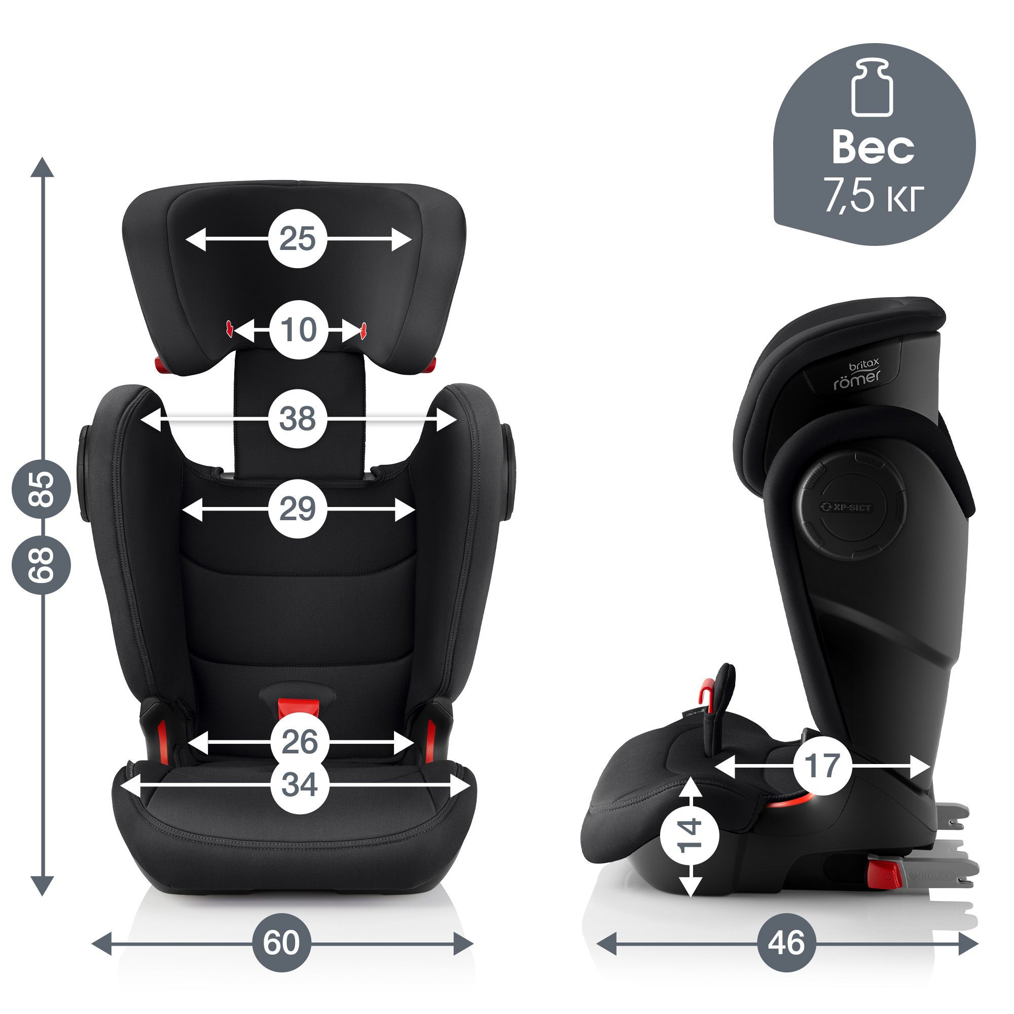 Автокресло Britax Roemer Kidfix III M Cosmos black - фото 11