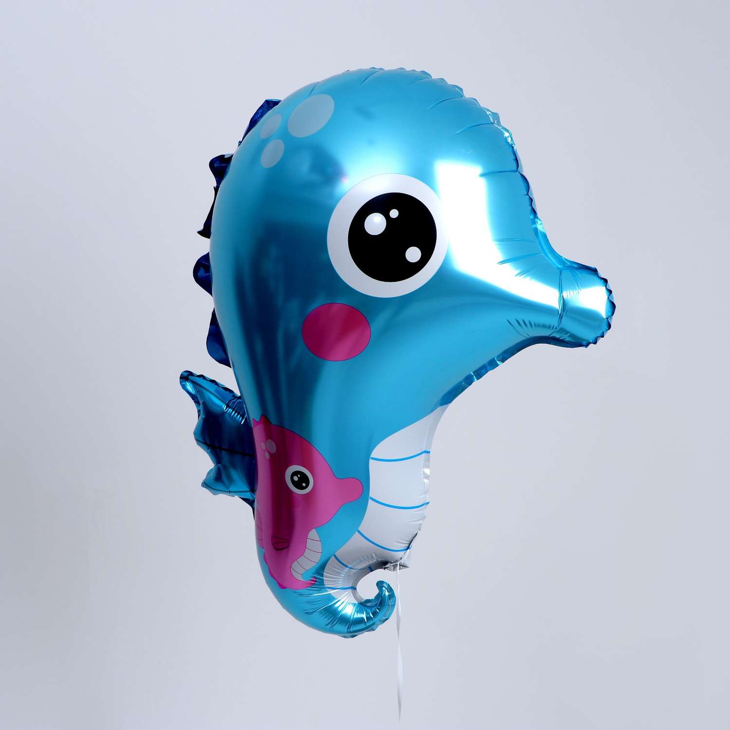 Шар фольгированный Страна карнавалия 18 «Морской конёк» цвет синий - фото 1