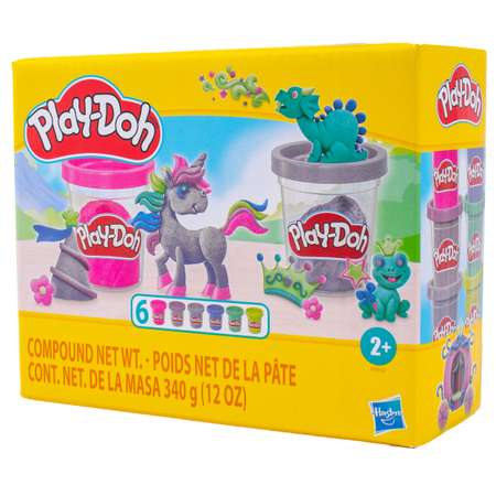 Набор для лепки Hasbro Play-Doh Блестящая коллекция 6шт