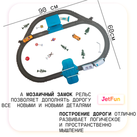 Железная дорога JetFun С аксессуарами