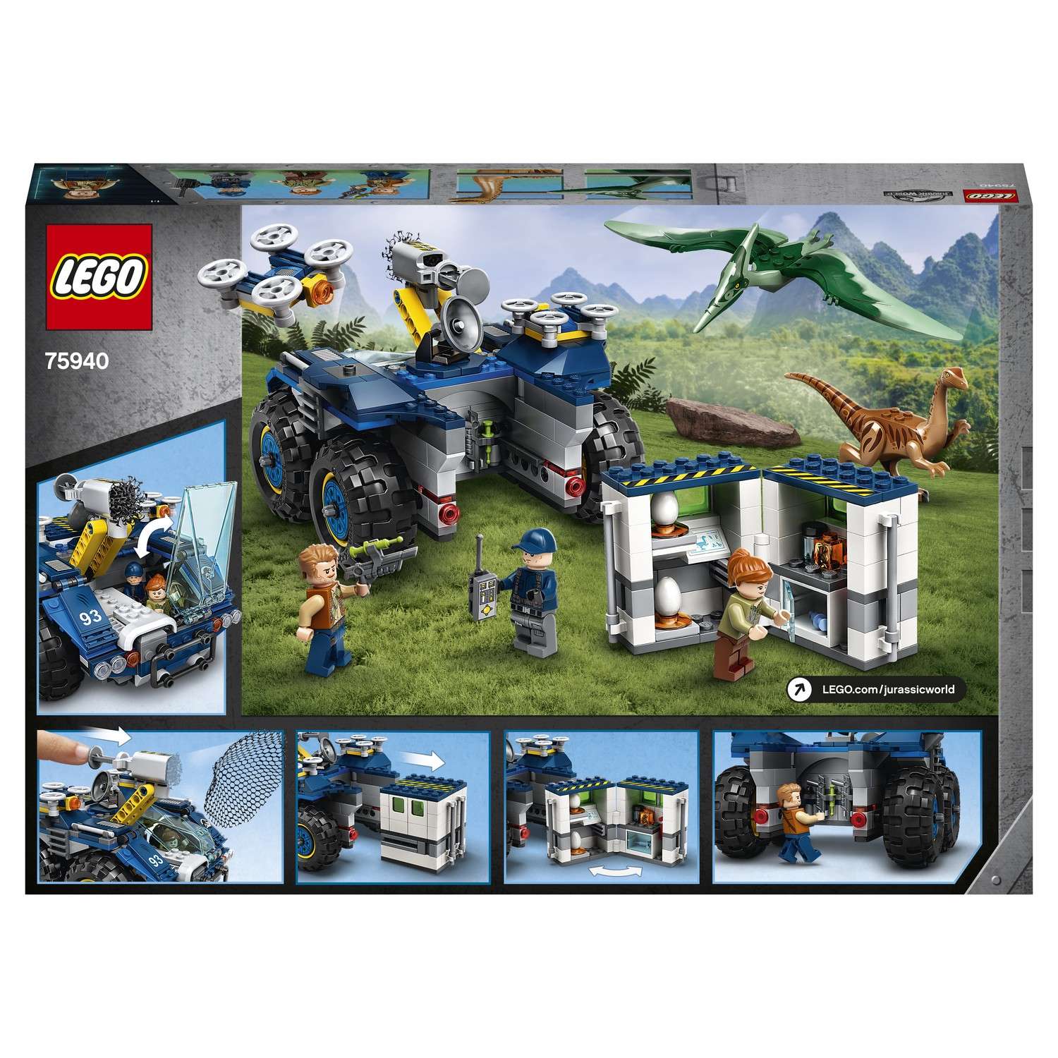 Конструктор LEGO Jurassic World Побег галлимима и птеранодона 75940 - фото 3