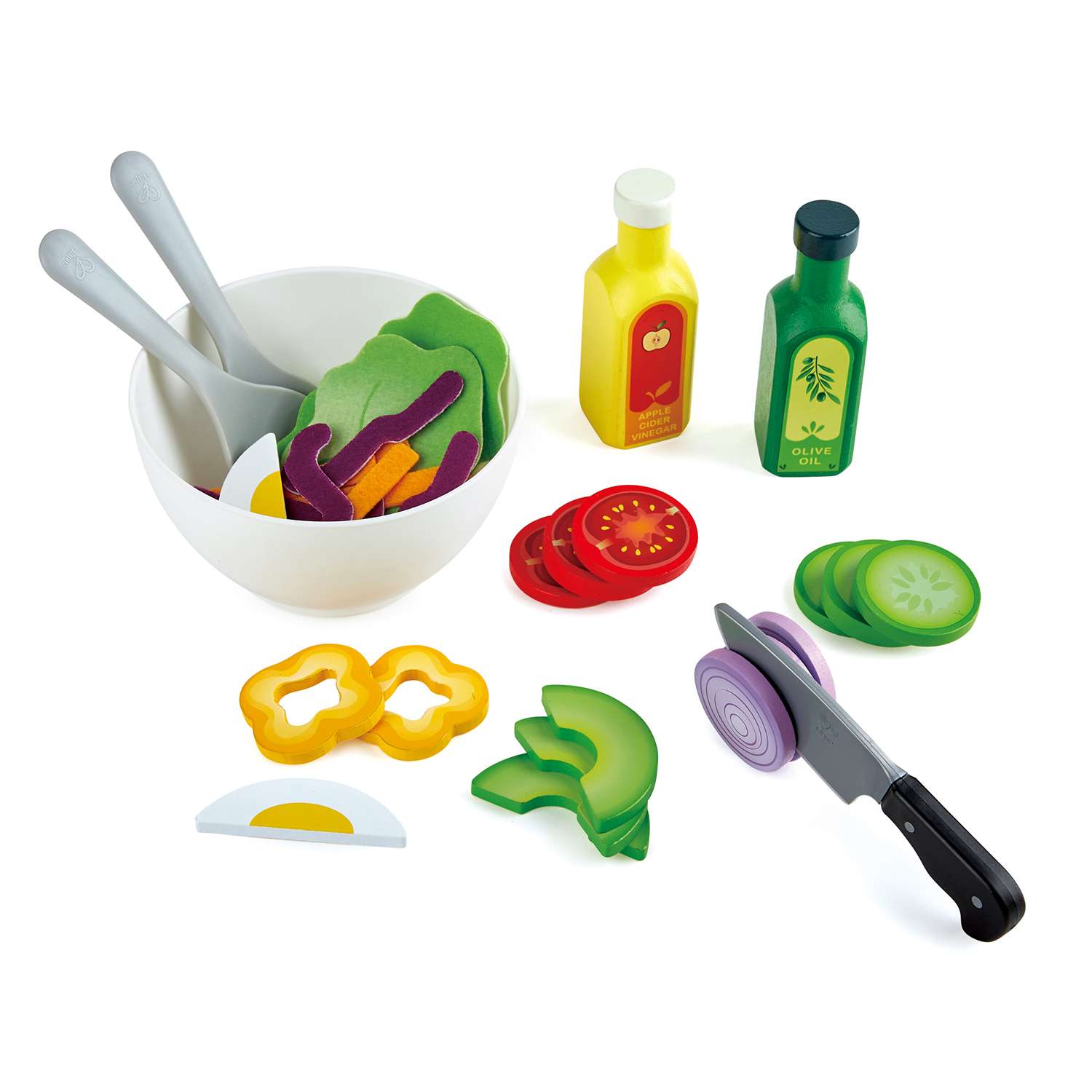 Игрушка HAPE Овощной салат 40 предметов в наборе игрушечная еда и  аксессуары купить по цене 3187 ₽ в интернет-магазине Детский мир