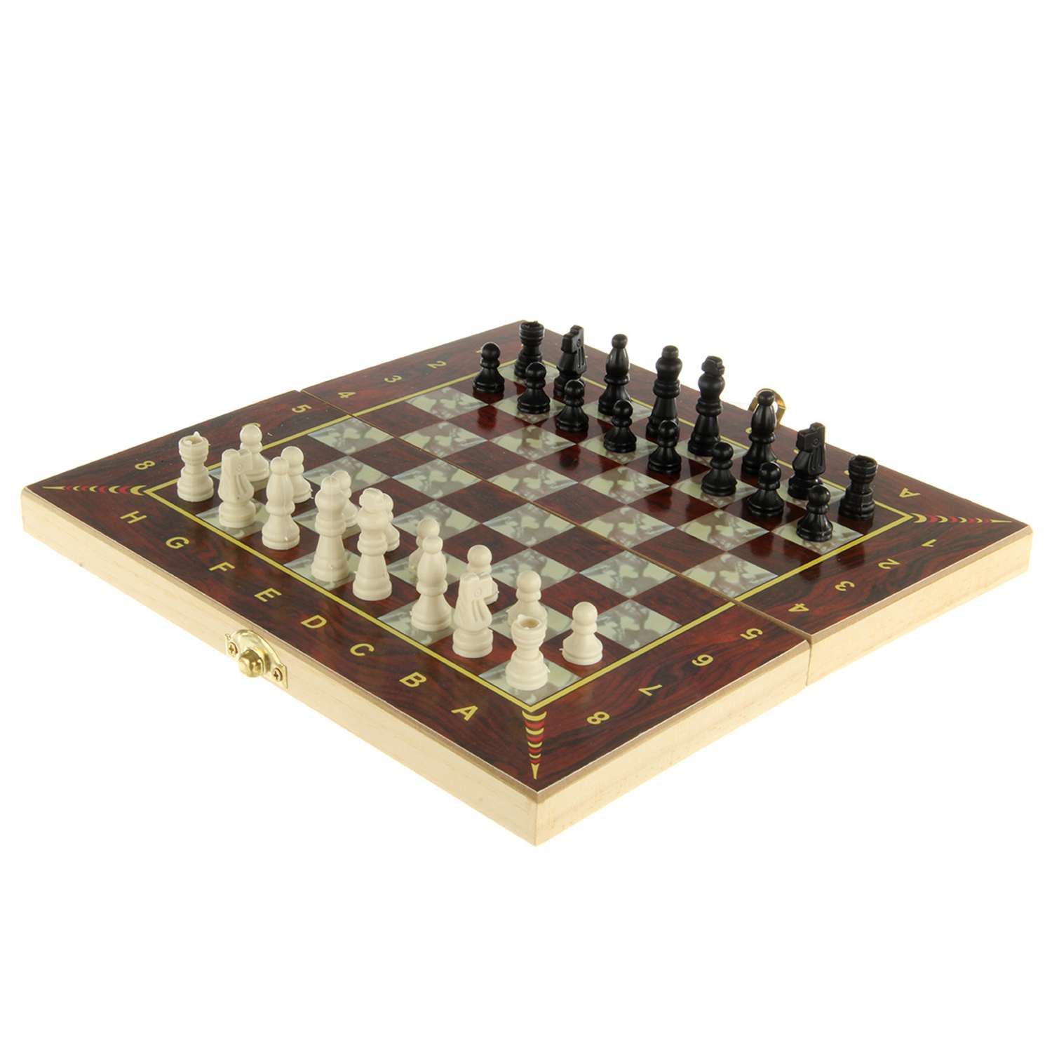 Настольная игра Veld Co 3в1 шашки шахматы нарды - фото 2