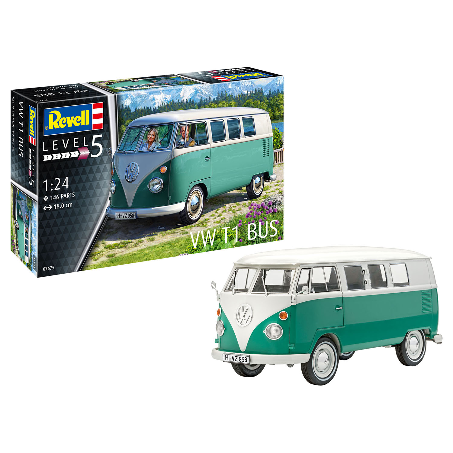 Модель для сборки Revell Автобус VW T1 Bus 07675 - фото 3