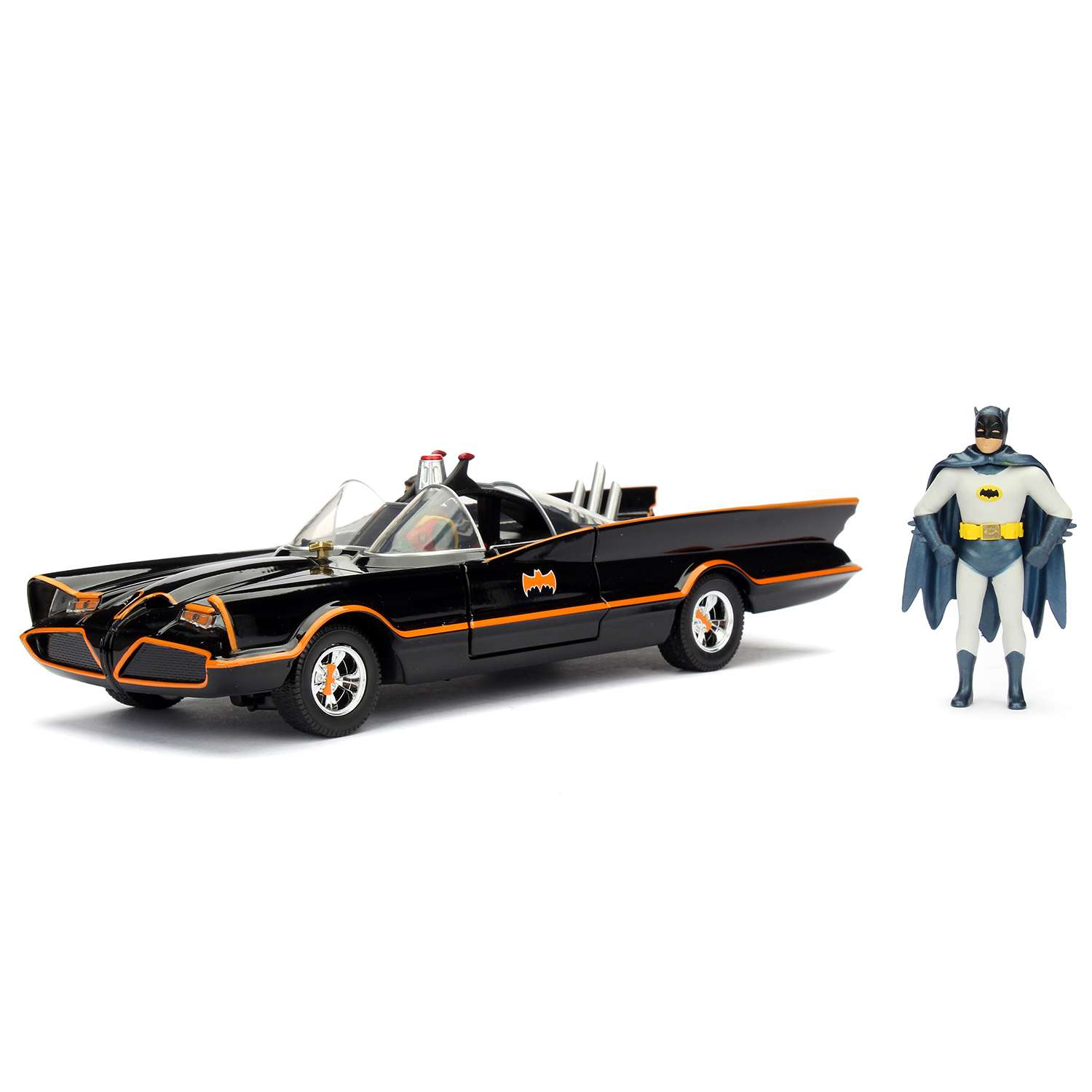 Машина Jada 1:24 Классический бэтмобиль 1966 +фигурки Бэтмена и Робина 98259 98259 - фото 8