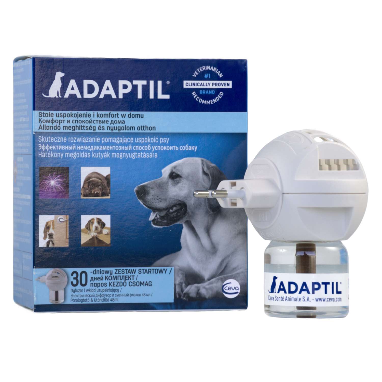 Феромоны для собак Adaptil флакон+диффузор 48мл - фото 1