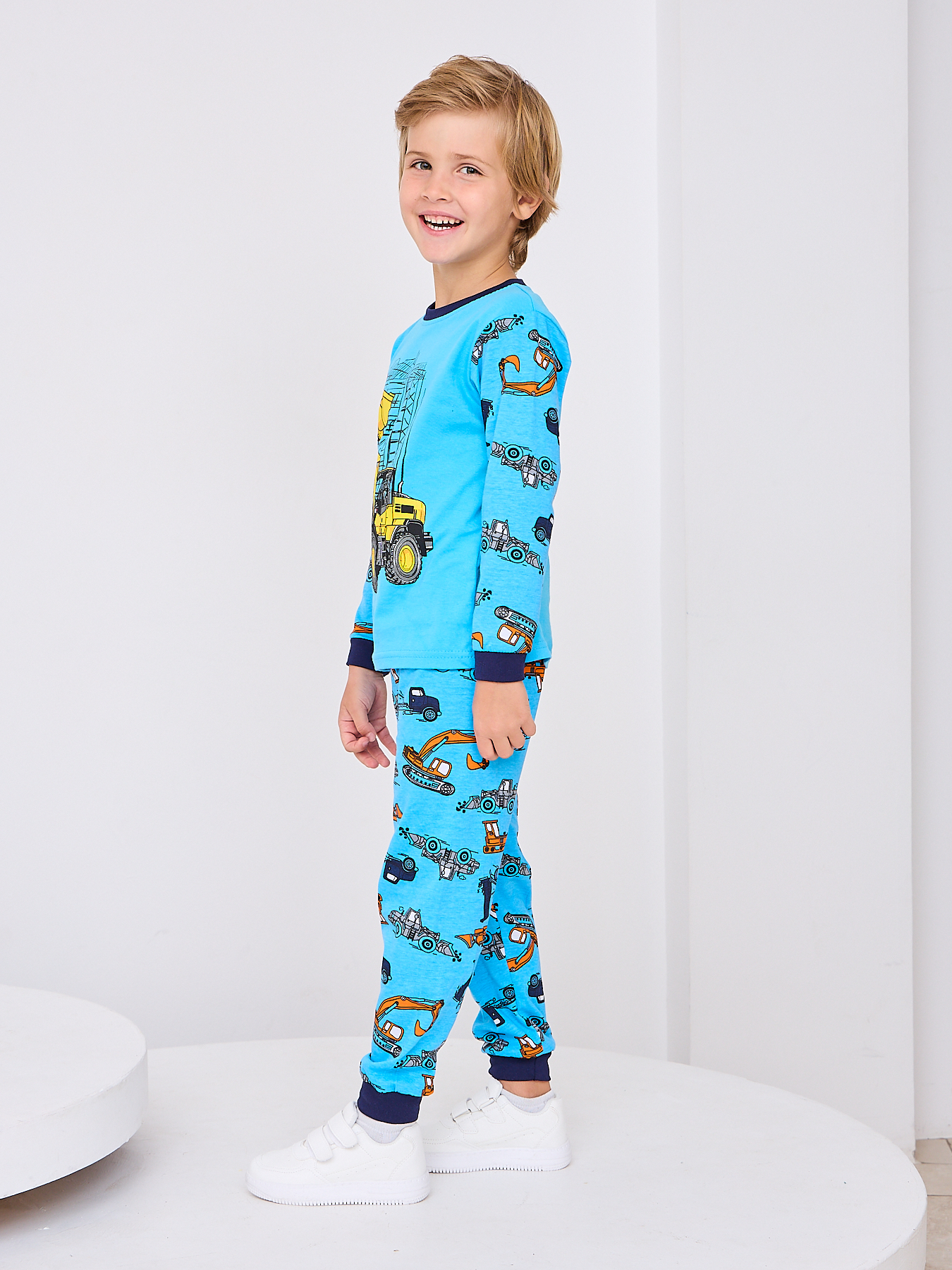 Лонгслив и штанишки Mil Art kids 1902201529SUIT-SLEEP-BOY-BLUE - фото 3