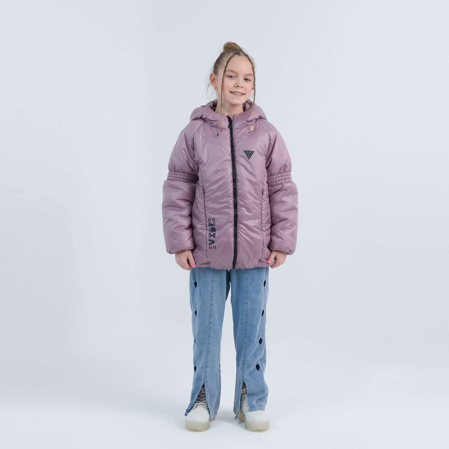 Куртка Sherysheff Куртка В21114 Пепельно-розовый - фото 1