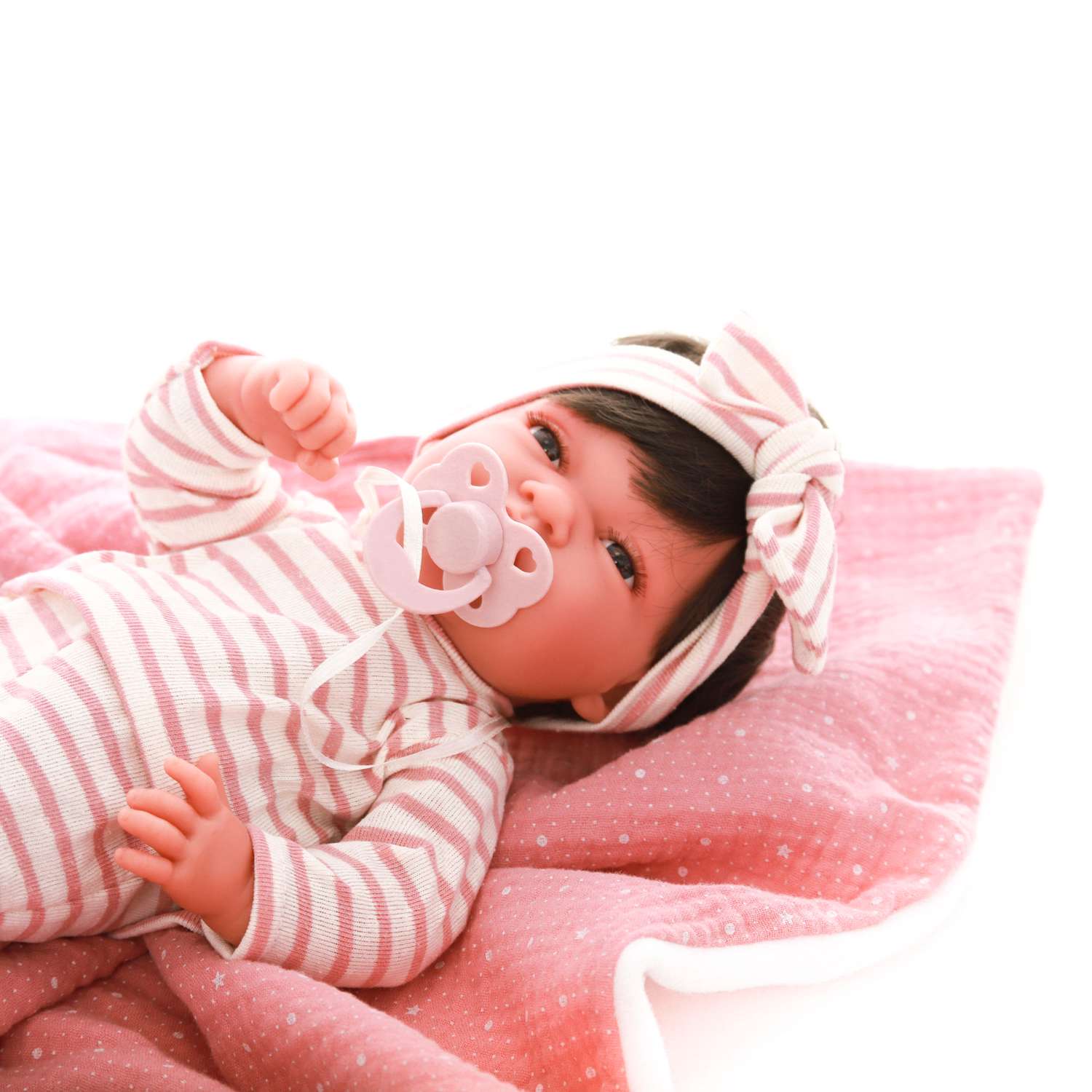 Кукла пупс Antonio Juan Тонета в розовом 33 см виниловая 60146 - фото 6