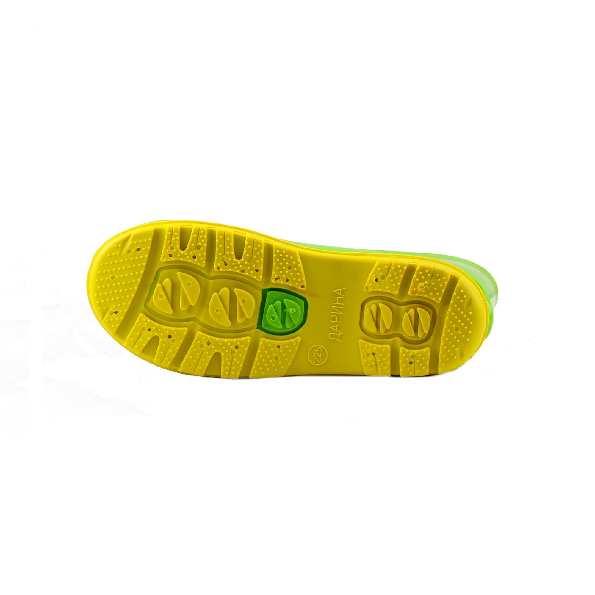 Резиновые сапоги Дарина Д14 Салатовый+желтый - фото 6