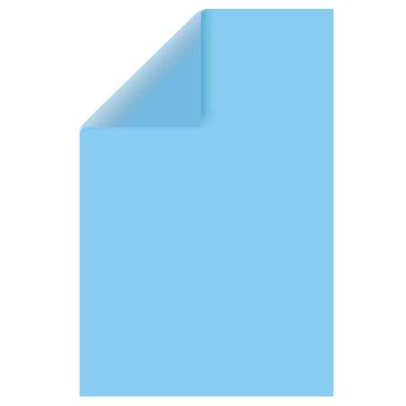 Картон цветной Brauberg А4 тонированный в массе 50л синий в пленке